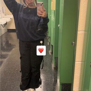 Women's Black Cargo Pants